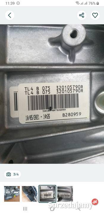 Skrzynia biegów Dacia 15dci 320105790R Warszawa