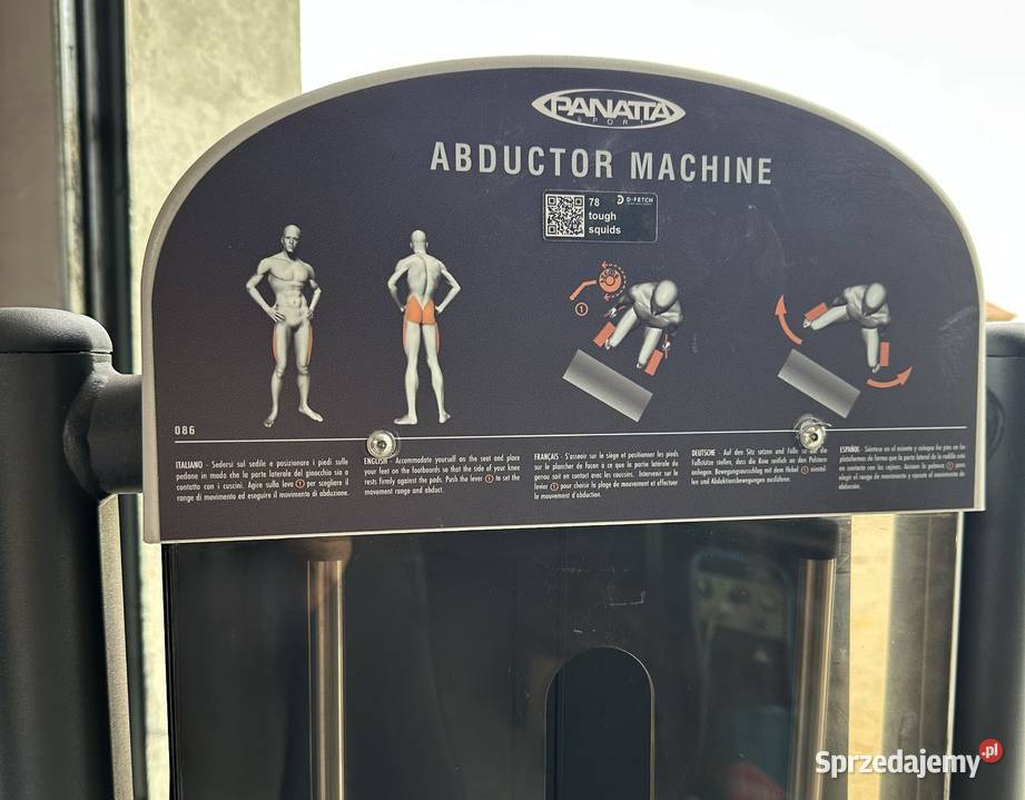Maszyna do ćwiczeń odwodzicieli nóg Panatta zachodniopomorskie