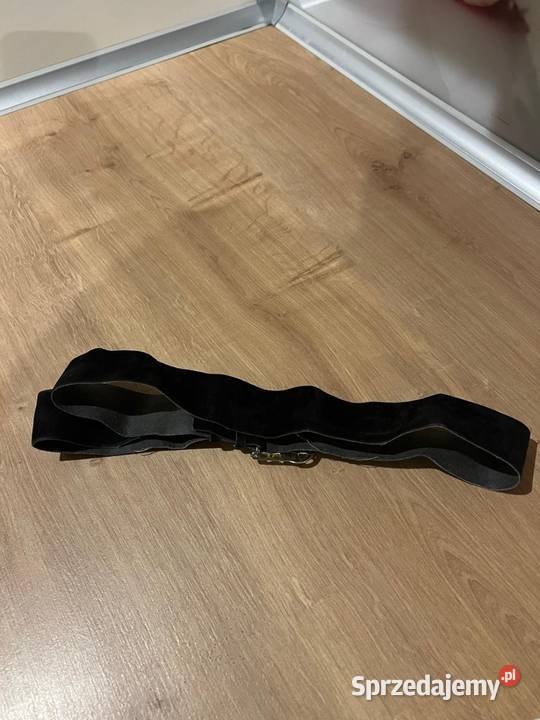 Piękny wygodny pasek z złotą klamrą SM pomorskie Gdańsk