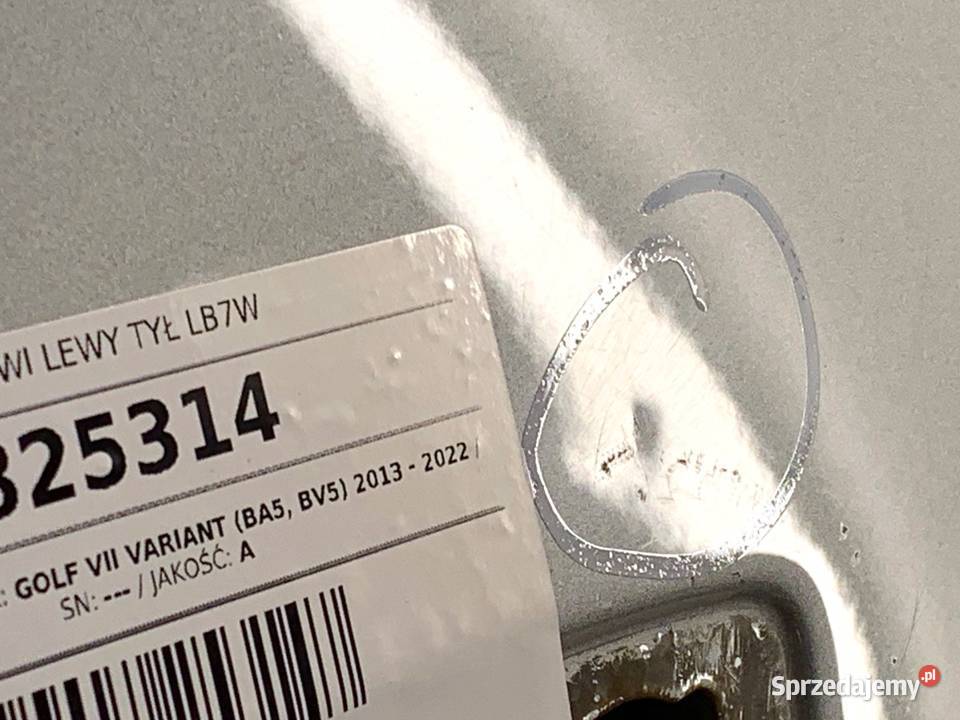 DRZWI LEWY TYŁ LB7W VW GOLF VII Hatchback osobowe