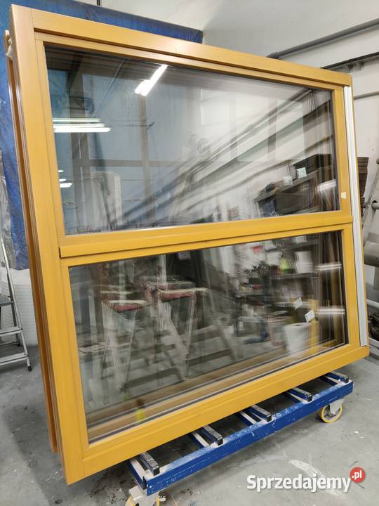 Drewniane okna balkonowe producenta BARTYN Budownictwo i akcesoria Suwałki