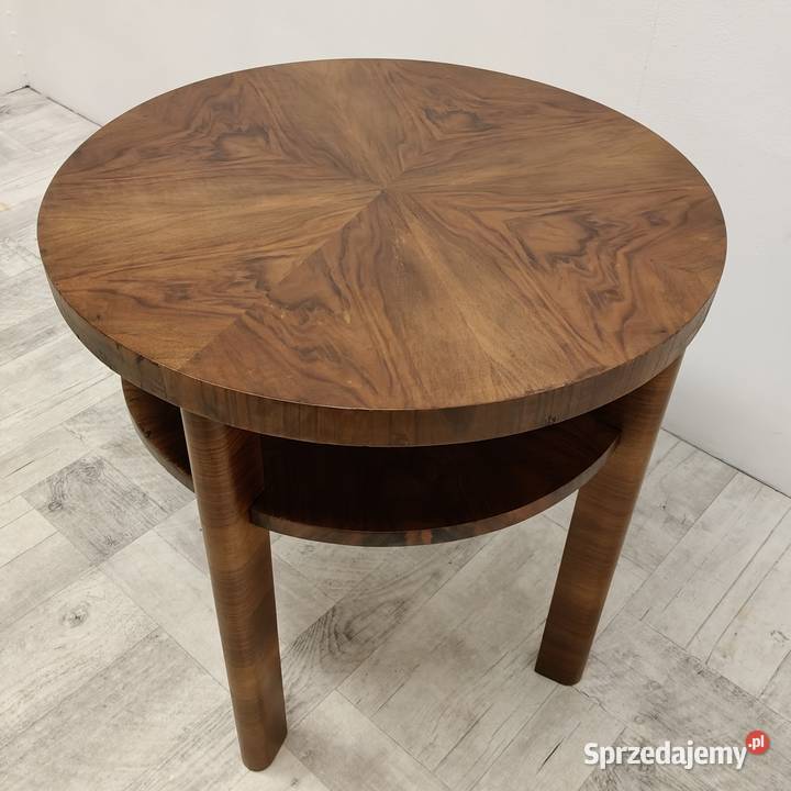 stolik art Deco design vintage lata 40te orzech Stoliki kawowe i ławy Radomsko