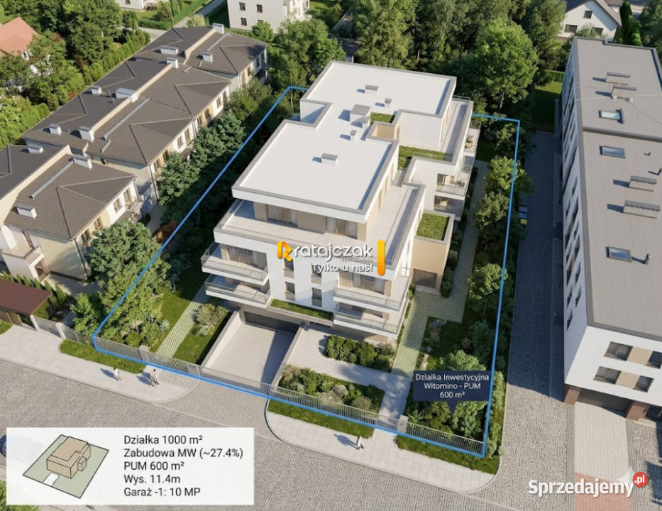 sprzedaży gruntu Gdynia 1500m2