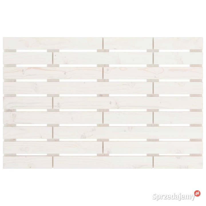 Wezgłowie łóżka białe 81x3x63 lite drewno Warszawa sprzedam