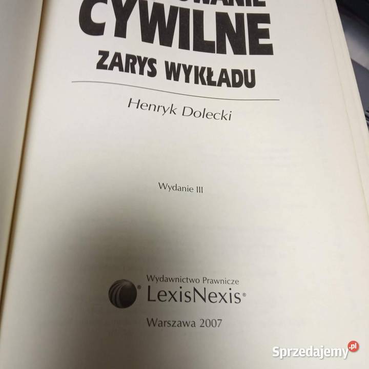 Prawo cywilne zarys wykładu książki używane
