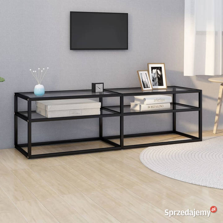 Szafka pod TV bezbarwna 140x40x405 szkło mazowieckie Warszawa sprzedam