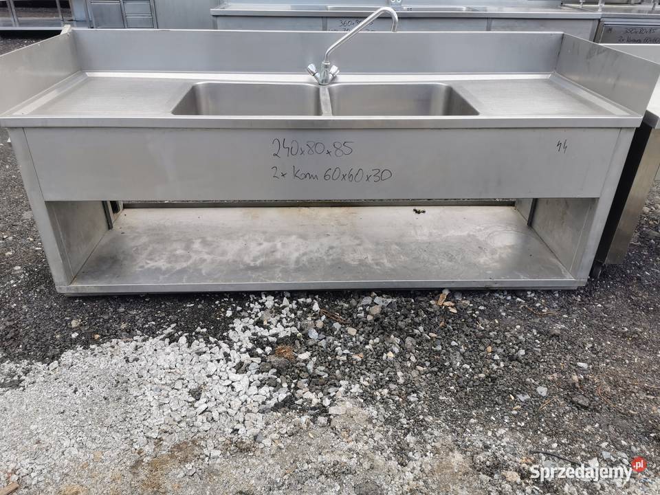 Zlew 2 komorowy 240x80x85 kom 60x60x30 44 wielkopolskie Krotoszyn