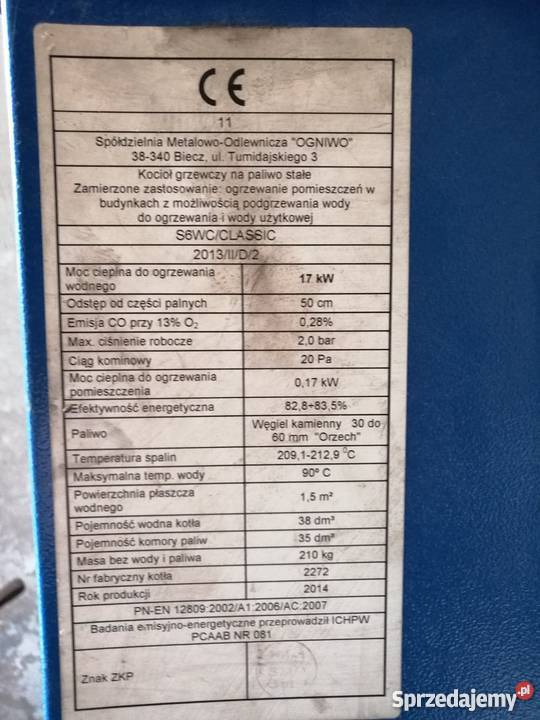 piec kocioł węglowy co podkarpackie Ropczyce