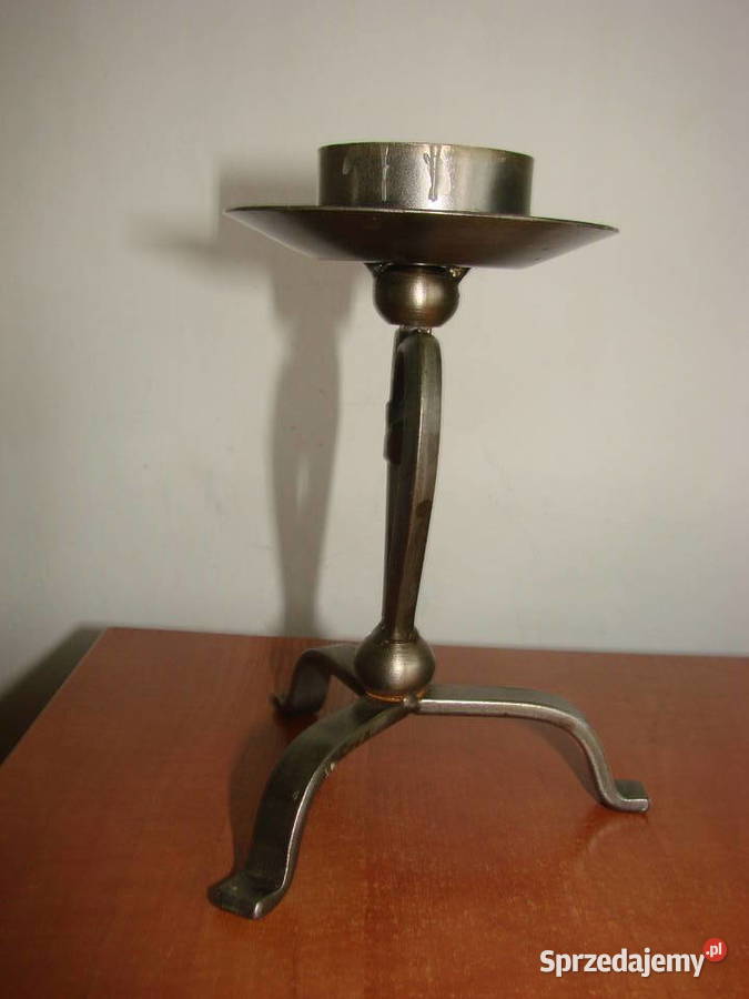 stalowy kuty świecznik Pruszcz Gdański