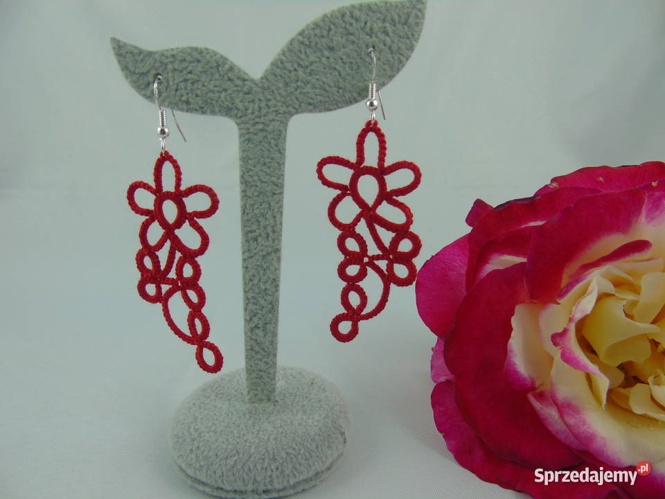 Kolczyki frywolitkowe różne wzory i kolory