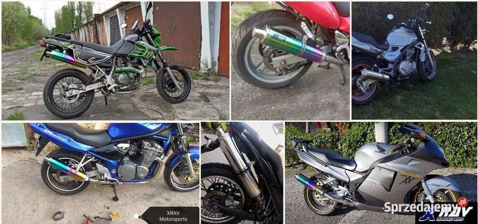 XRAV XR17 OKRĄGŁY klasyczny tłumik motocyklowy Tłumiki Gródek nad Dunajcem