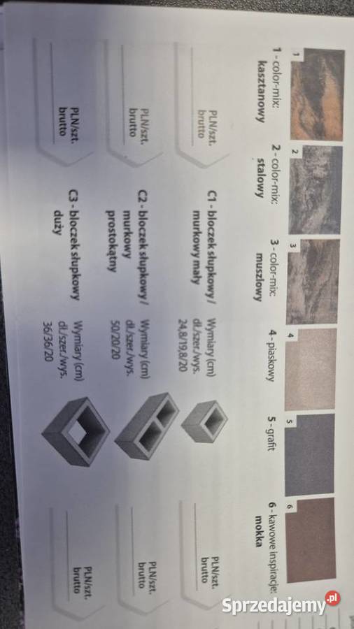 Pustak ogrodzeniowy 5 Budowa sprzedam