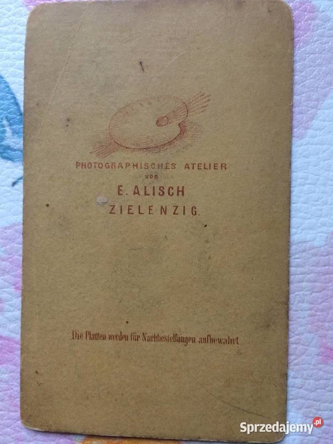 1242 SULĘCIN Niemieckie Zdjęcie Kartonikowe