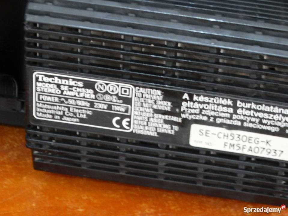 Wzmacniacz i tuner Technics SECH530 RDS mocny Jasło