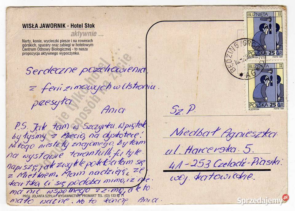 WISŁA JAWORNIK POCZTÓWKA Krynki