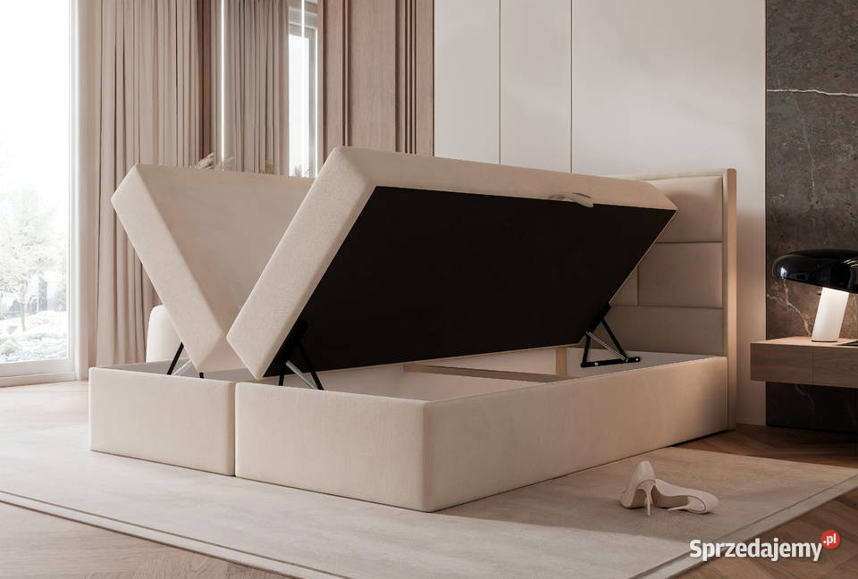 Łóżko kontynentalne z pojemnikiem Silensio różne Tarchały Małe