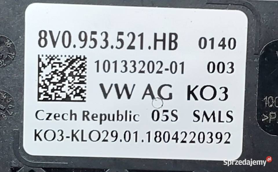 PRZEŁĄCZNIK ZESPOLONY MANETKI AUDI A3 8V LIFT Mielęcin