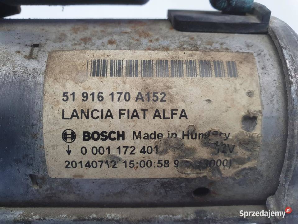 ROZRUSZNIK Fiat Doblo II 13 MJET ROZRUSZNIK Chełm