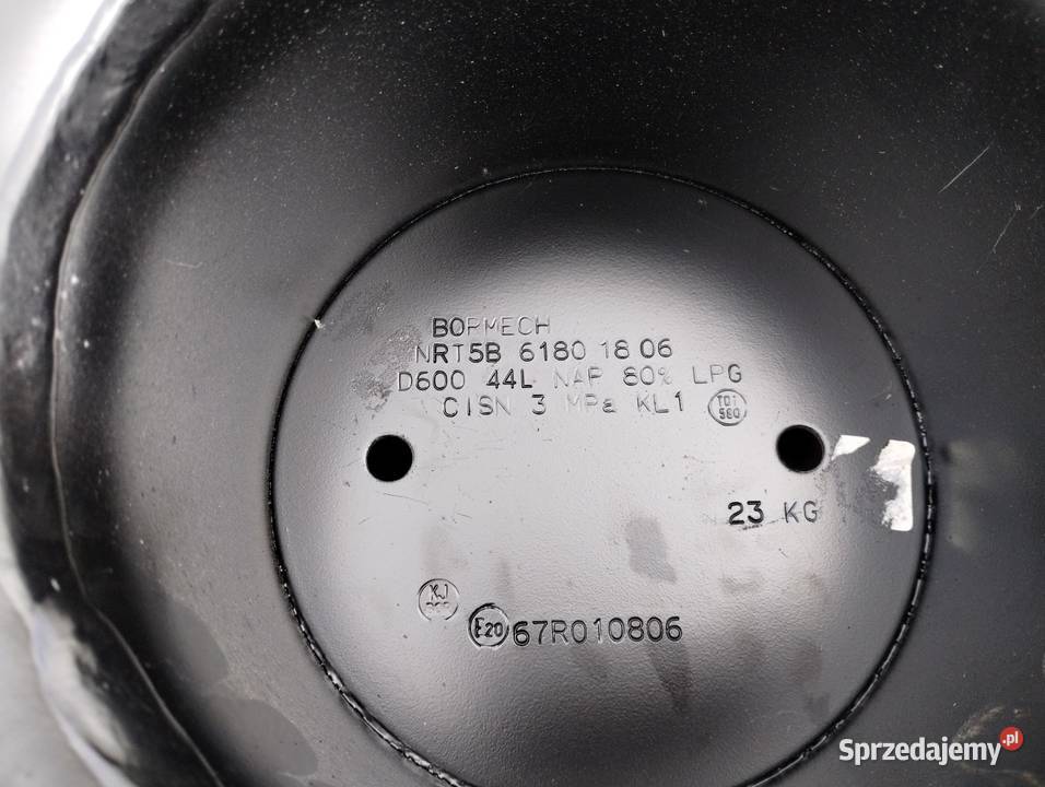 Butla LPG Bormech 44L pod auto Ciężkowiczki