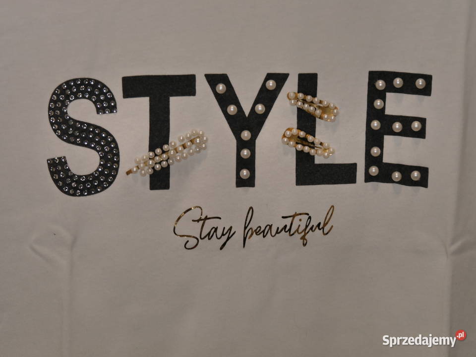 Mohito bluzeczka cyrkonie koraliki perełki 36 S Wrocław