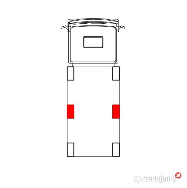 Słupek Blueline 800 mm DL z podwójnym zamkiem Motoryzacja Przysieka Polska sprzedam