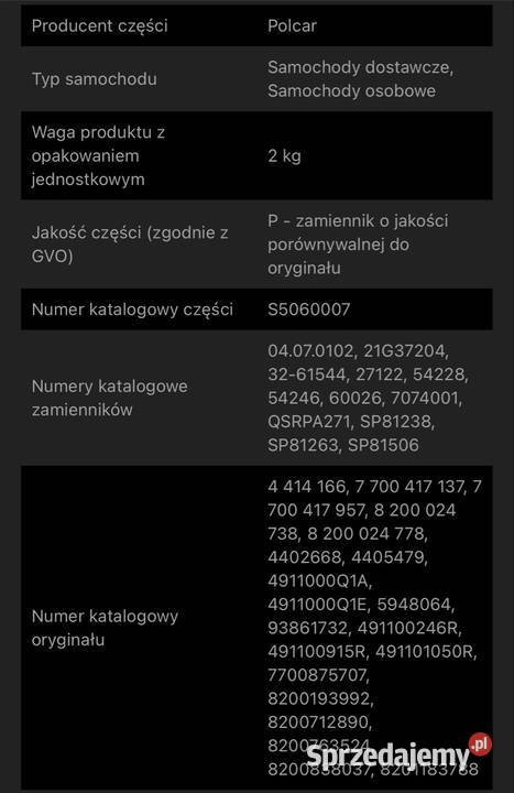 Pompa wspomagania renault nowa