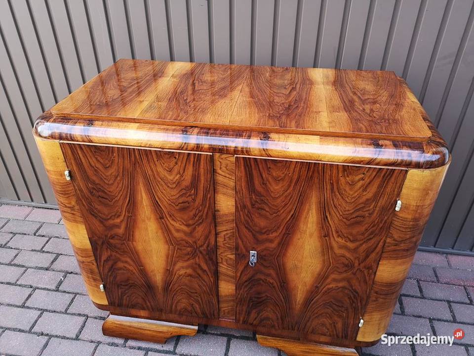 Komoda Pomocnik ARTDECO Orzech Stara Antyk Swarzędz