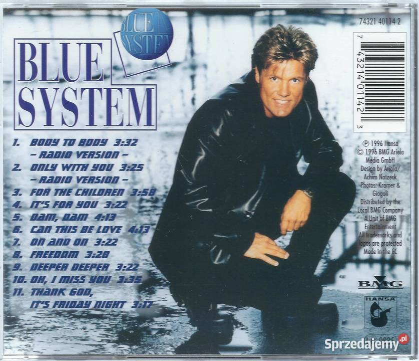 CD Blue System Body To Body 1996 Hansa Brwinów sprzedam