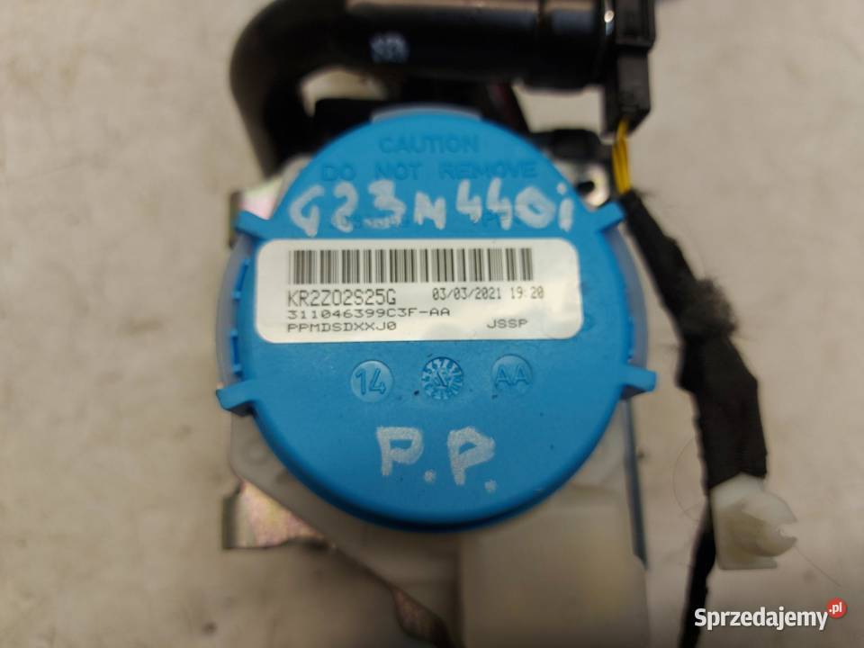 BMW G23 M440i Cabrio Pas bezpieczeństwa przód Pasy bezpieczeństwa sprzedam