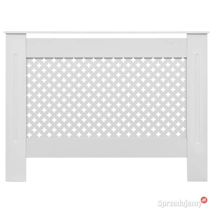 Osłony na kaloryfer 2 białe 112x19x815 MDF Warszawa