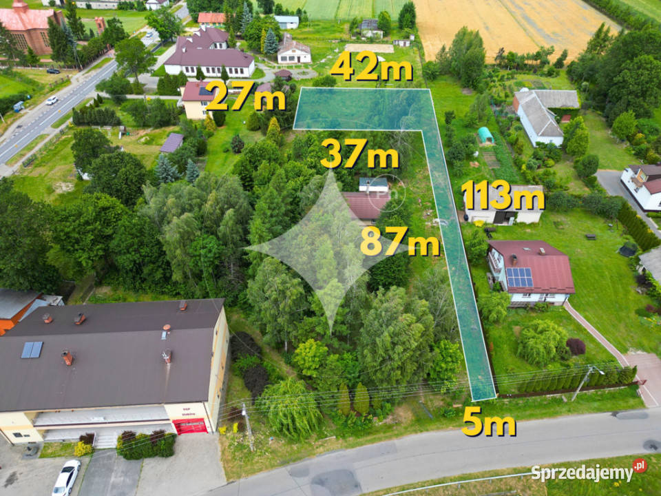 Pod dom wśród natury Dubów 1556 m lubelskie sprzedam