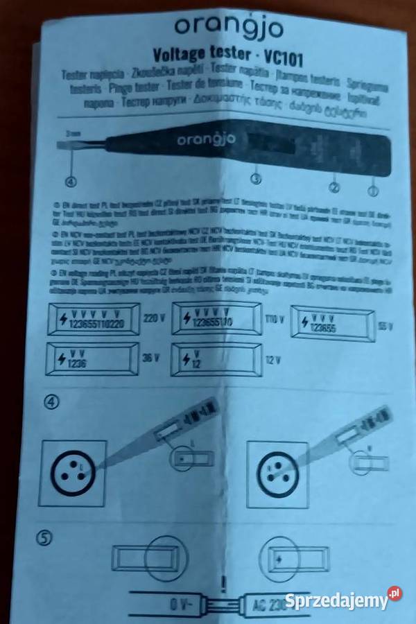 Tester napięcia Orangjo ACDC VC101 Pozostałe Opole sprzedam