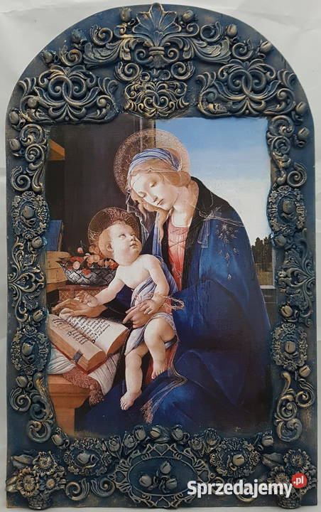 Obraz na desce 18 Madonna z książką inny kolor