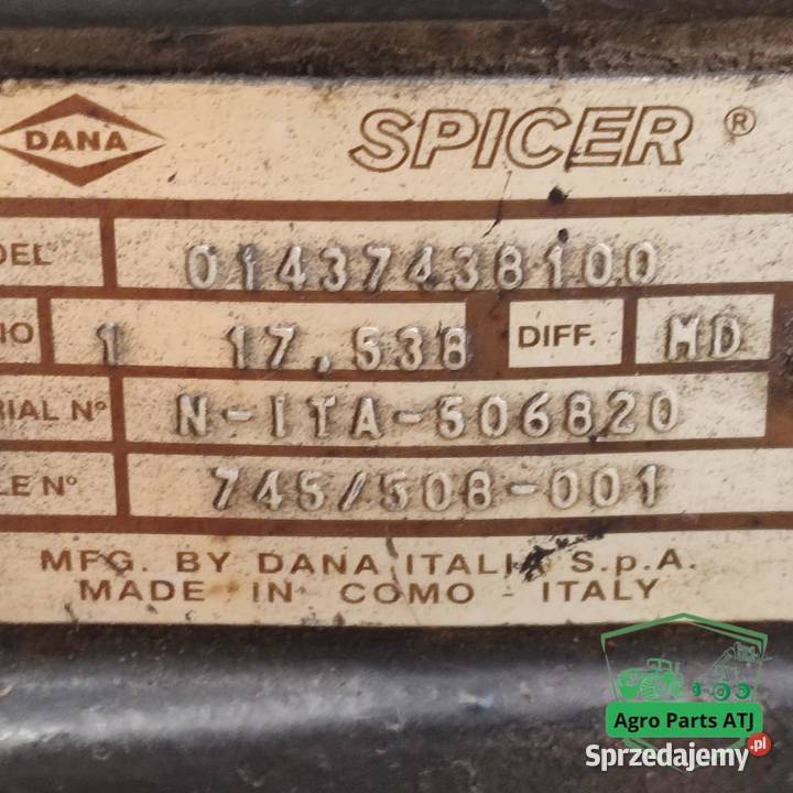 Przedni Most 7500604961 Dana 7400101663 Valtra Ciechanowiec