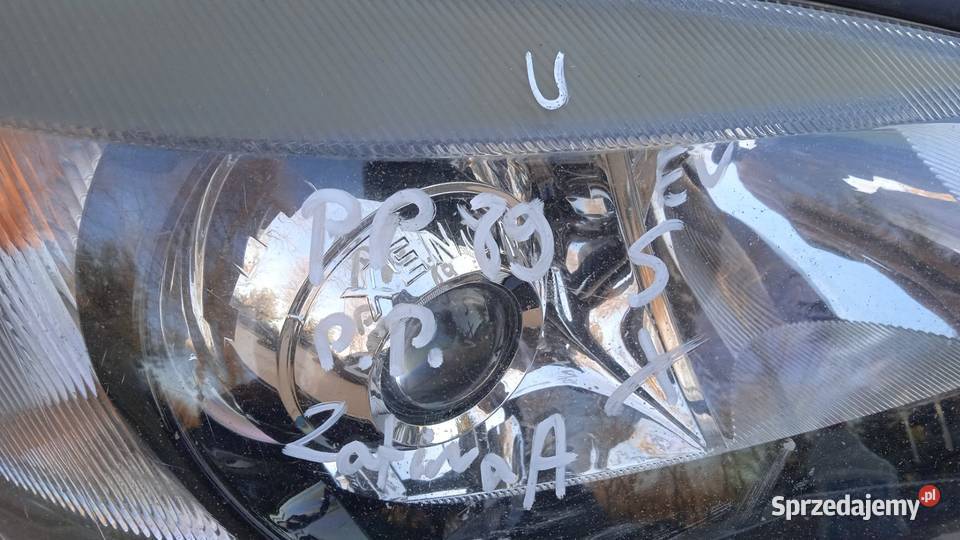 ZAFIRA A LAMPA PRZÓD PRAWA SOCZEWKA XENON EU Zbierkowo