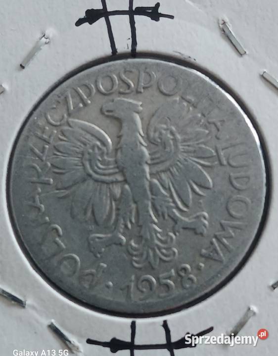 5 złotych Rybak 1958 r 6 Skrętka Konin sprzedam