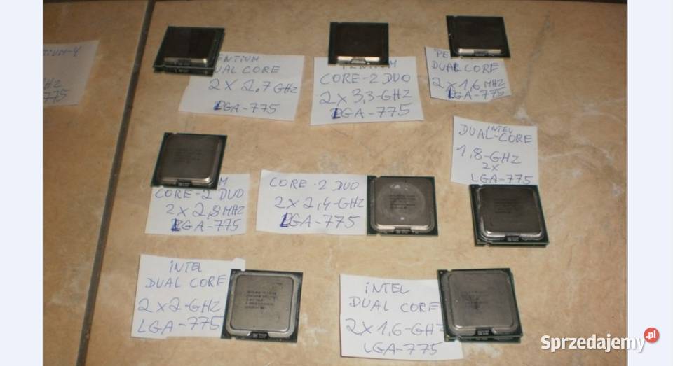 procesor lga 775 2 rdzenie dualcore pc Klasy Core 2 Duo małopolskie Olkusz
