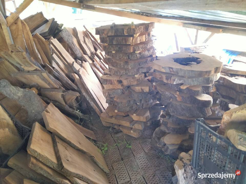 Oliwka drewno sezonowana plastry deski bale