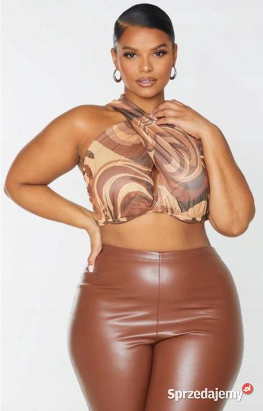 Krótki top wzorzysty Prettylittlething 46 małopolskie Kraków