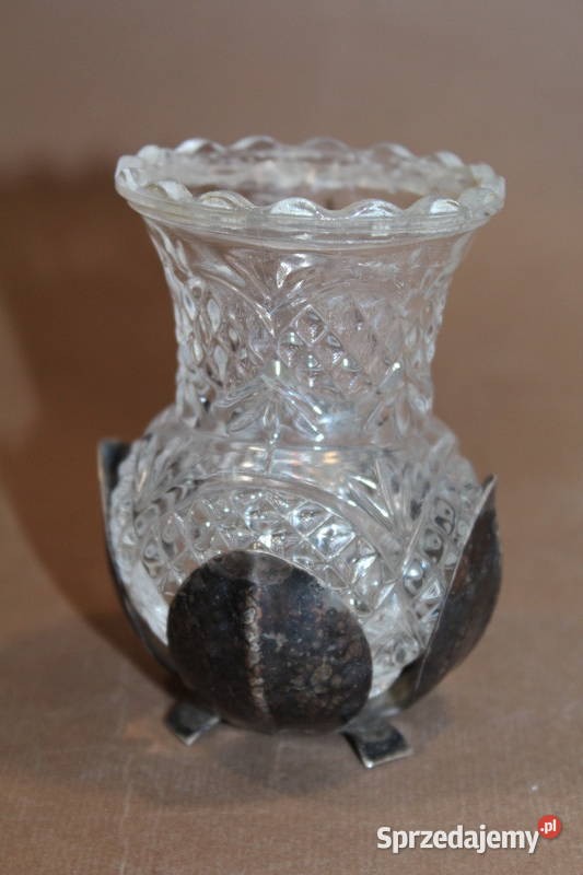 Wazon na posrebrzanej nóżce ne 1073 Szczecin