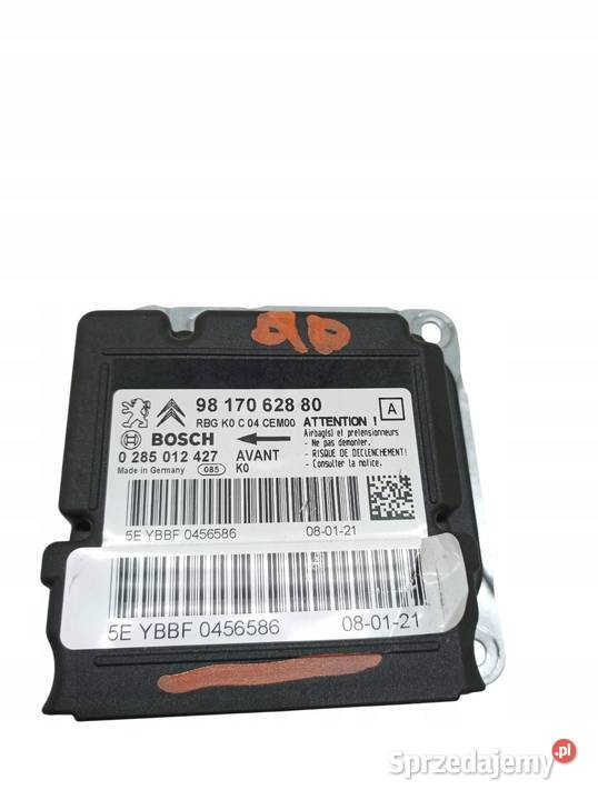 SENSOR AIRBAG 9817062880 Peugeot Expert III 2016