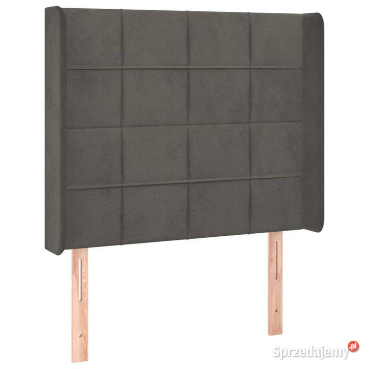 Zagłówek do łóżka z LED ciemnoszary 83x16x118128 Warszawa