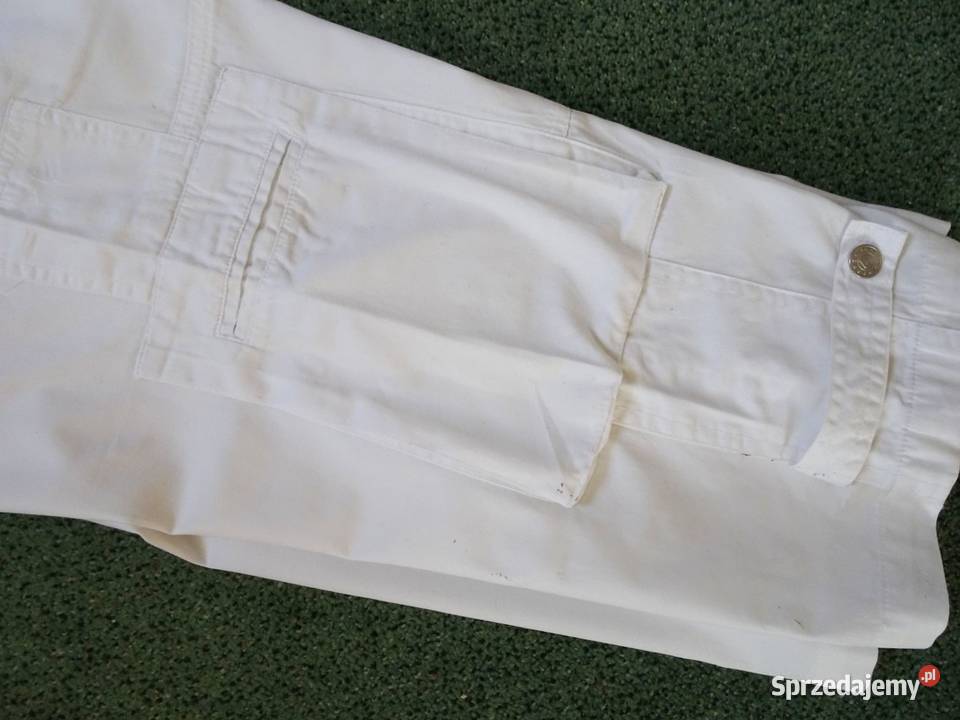 Białe spodnie bojówki cargo SANCTED 36 38 Rozmiar 36(S) małopolskie Nowy Sącz