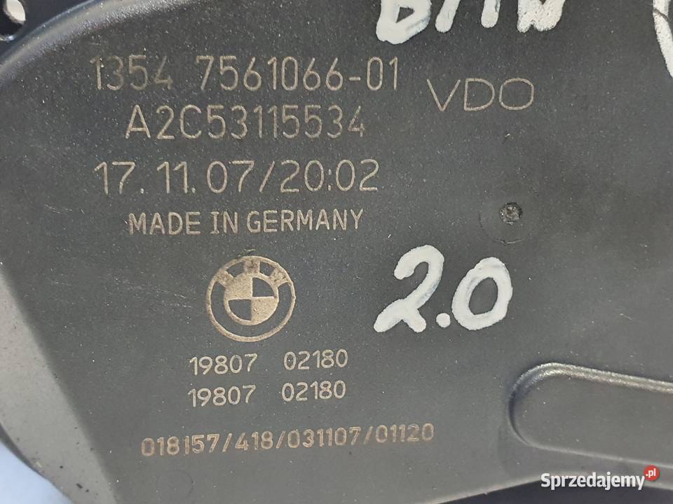 PRZEPUSTNICA BMW E87 E90 20 i 7561066 osobowe Chełm
