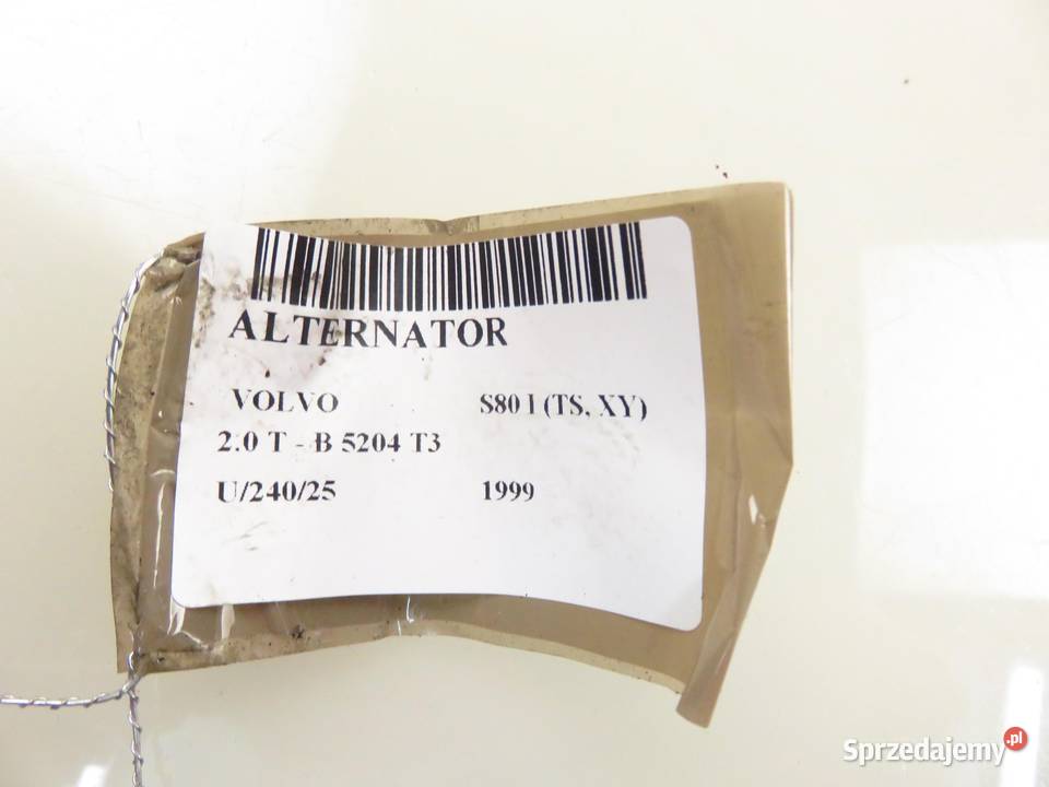 ALTERNATOR VOLVO S80 I TS XY 20 T 0124515017 Układ elektryczny silnika sprzedam