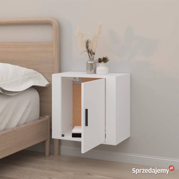 Wisząca szafka nocna biały 50x30x47 WM816864 Nocne Nocne Warszawa