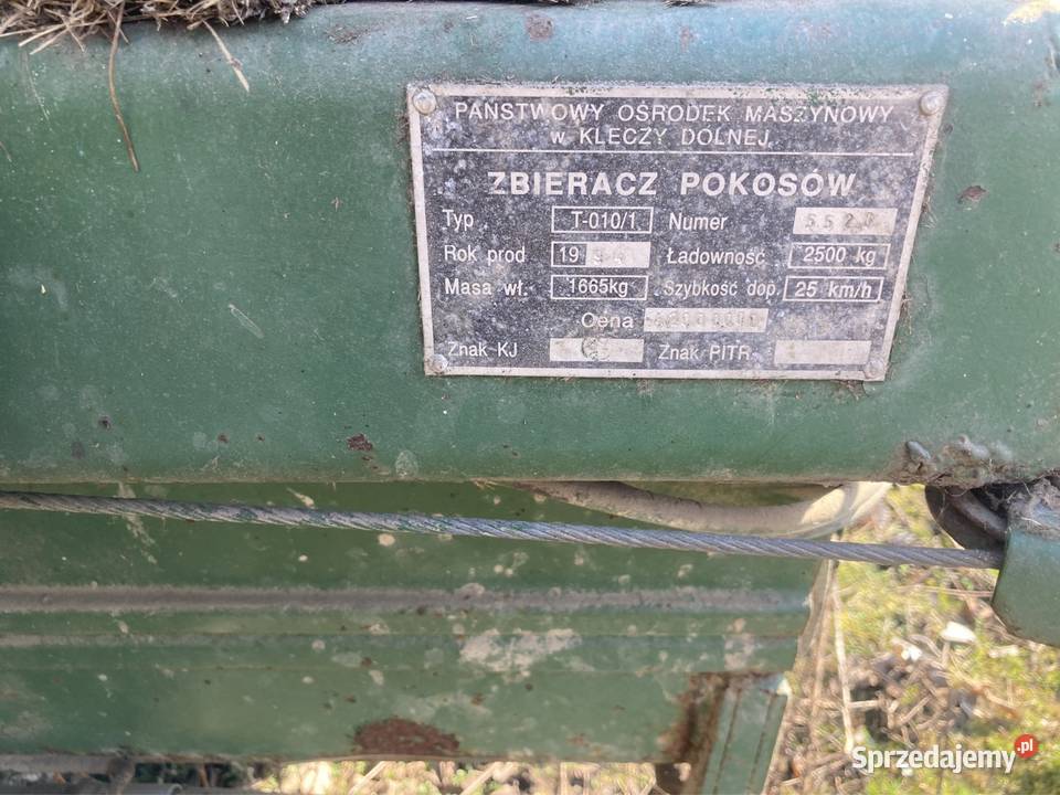 sprzedam przyczepę samozbierającą nieuszkodzony małopolskie Proszowice