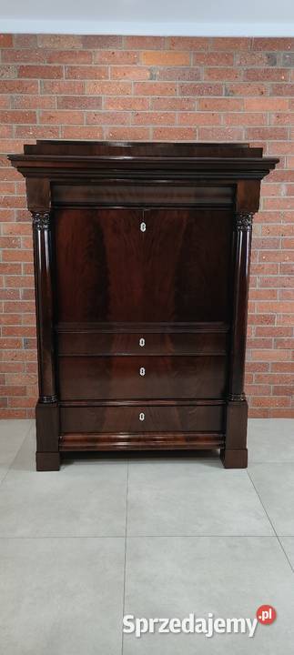 Ekskluzywna sekretera biedermeier antyk