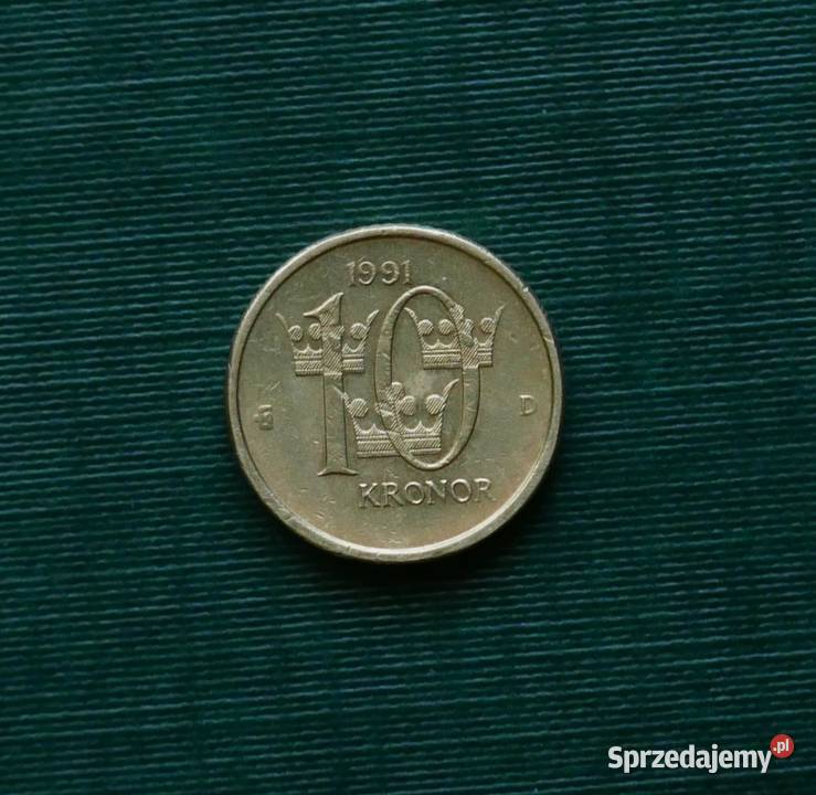 Szwecja 10 koron 1991r Gliwice