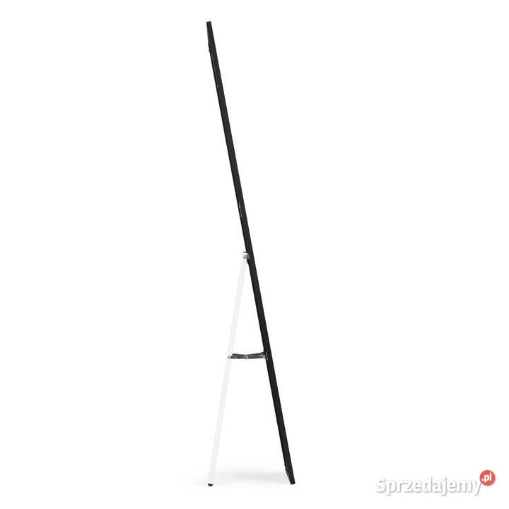 Duże lustro stojące 159 aluminium czarna rama Smogorzów